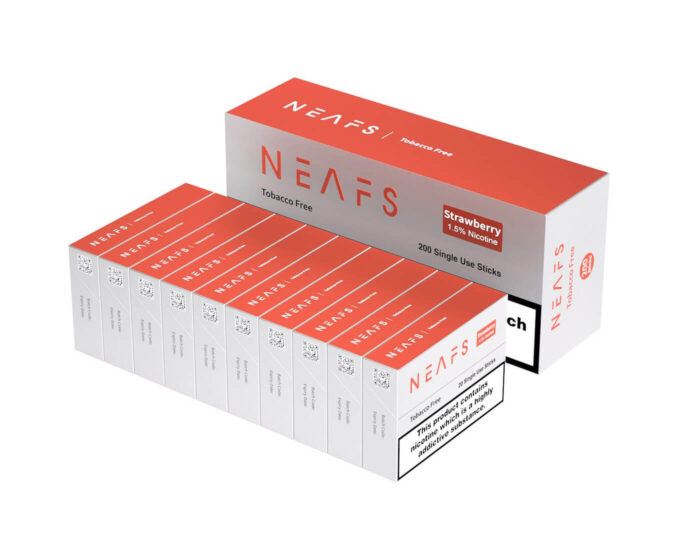 Στικ νικοτίνης NEAFS Strawberry 1,5% – Κούτα (200 στικ)