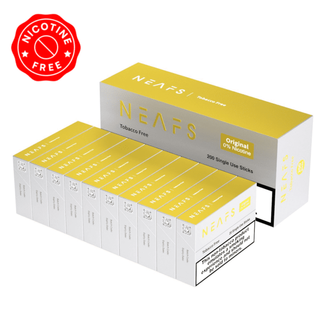 NEAFS Original Nicotine Free Sticks - karton (200 tyčinek)