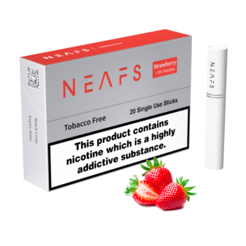 NEAFS Strawberry 1,5% nikotino lazdelės - pakuotė (20 lazdelių)
