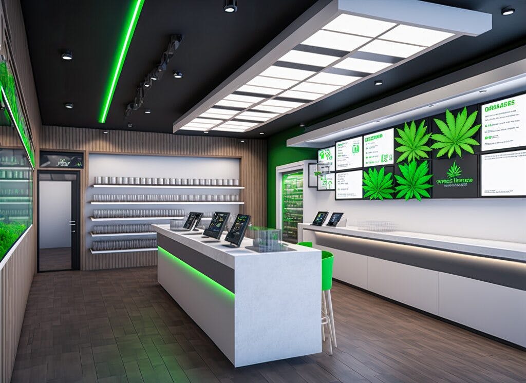 Cannabis dispensary interior